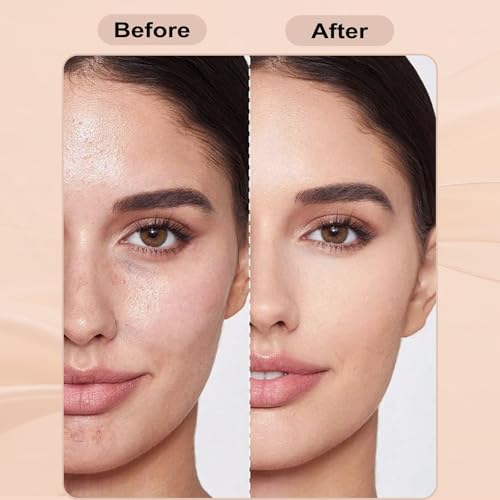 Vienflona Mineral Powder Foundation with SPF 30,4-in-1 Sunscreen Pressed Powder,Foundation,Concealer & Finishing Compact Powder,Light-to-Medium Coverage,Matte Compact for Face (#3 Natural Ivory)
