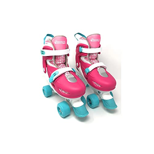 Chicago Roller Skates for Girls & Boys with Protective Gear – Helmet, Knee Pads & Wrist Guards – Durable Top Performance Indoor/Outdoor Use, Safety High Top Boot, 60mm PU Wheels with Secure Buckles