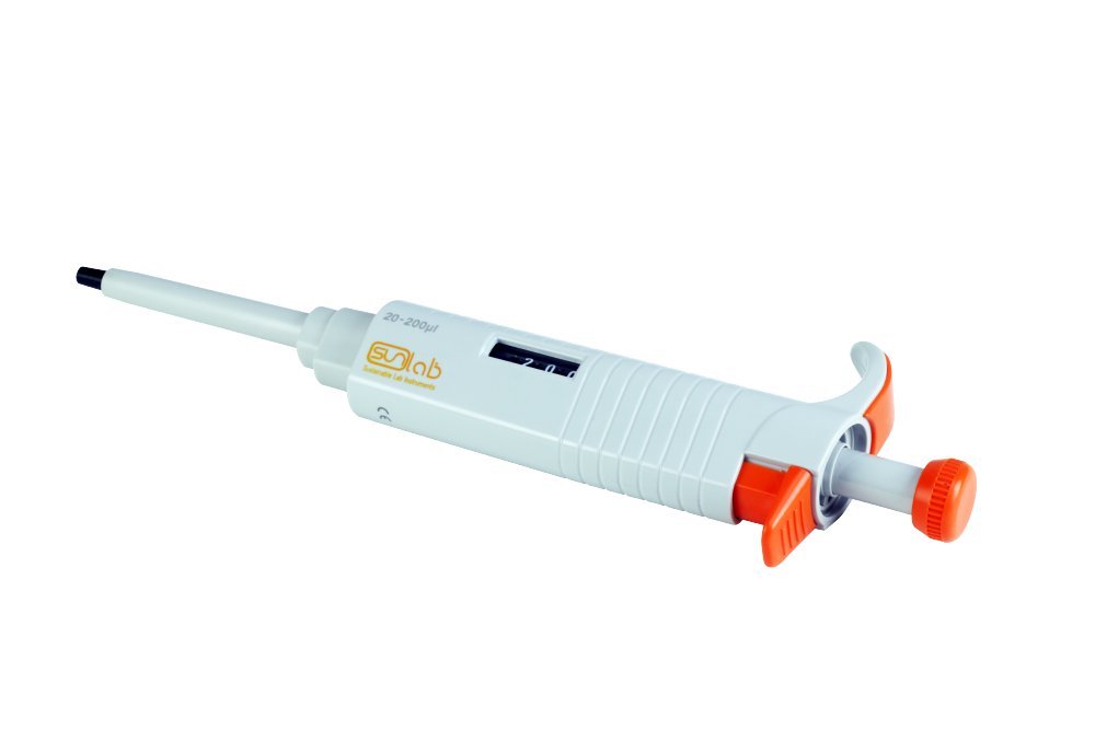 sunLab SU1705 Mikroliterpipette, Autoklavierbar, 20 µL-200 µL Kapazität