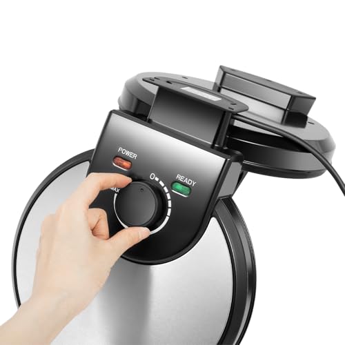 Fichiouy Pancake Maker Electric Round Griddle Pancakes Maker Machine Pancake Maker Griddle for Cookies, Burgers, Quesadillas, Eggs with Indicator Light - Image 7