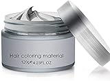 Crema de tinte de color blanco mate, peinado instantáneo, duradera, profesional, cera, 120 g, para...