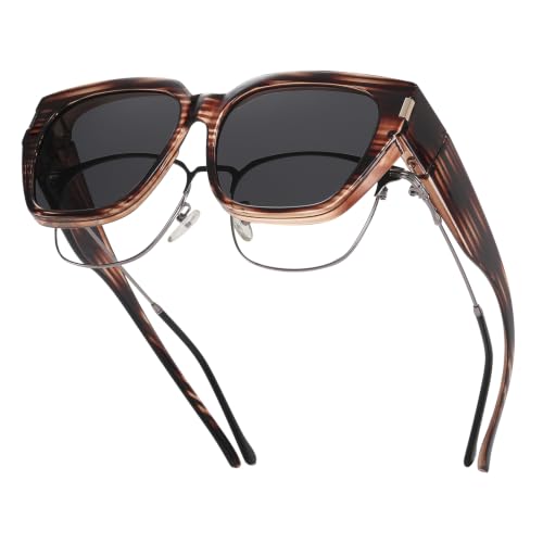Image of HAOLOTA Polarized Fit Over Glasses Sunglasses for Women UV Protection