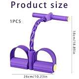 Foot Pedal Resistance Band, 1 Purple Exercise Equipment for Home Use, Full Body Workout for Gym Enthusiasts, Yoga and Sit Up Exercise Equipment for Strength Training - Image 2