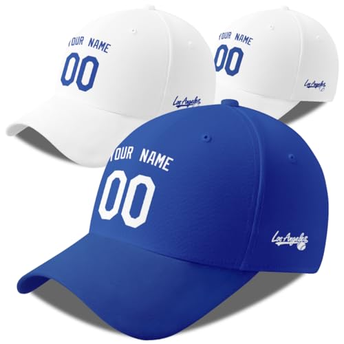 ANTKING Los Angeles Cap Hat Adjustable Custom Name Number for Men Women Youth Boys Gifts