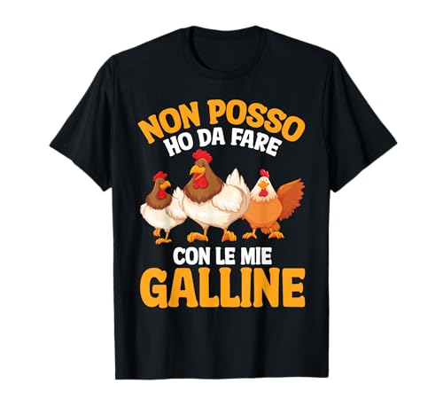 Divertente T-shirt a forma di gallina per tutti coloro che amano le galline, i pulcini o i polli. Maglietta da pollo come regalo per Natale, compleanno, festa del papà o della mamma.
