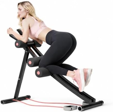 Ab Machine, AB Workout Equipment, Adjustable Height Waist Trainer...