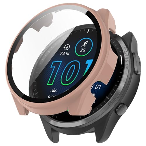 YAODLE For GARMIN Forerunner 165 �J�o�[ �K�[�~��(GARMIN) Forerunner 165 �P�[�X PC�f�� �K���X�t�B������̌^ �S�ʕی� ��d�\�� �h�o ���{���Ɏq�� �L�Y�h�~ �y�ʁi�s���N�j