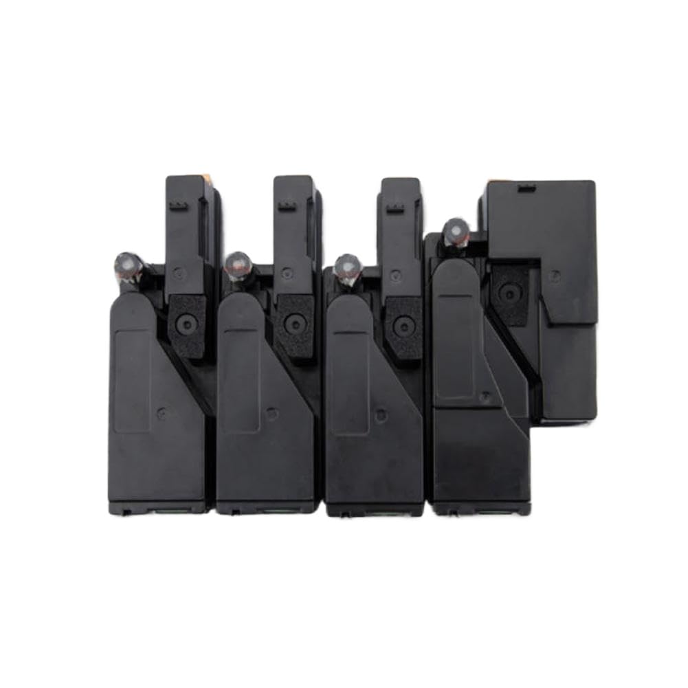 Juego de 4 Cartuchos de Tóner con Chips S050614 S050613 S050612 S050611 Compatible con Impresora Láser C1700 1700 C1750 1750 CX17