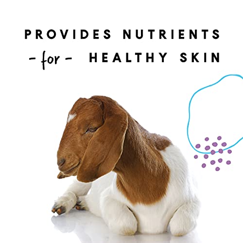 Manna Pro Goat Coat & Skin Supplement, Supports Healthy Skin, Shiny Coat & Overall Wellness, Goat Feed Supplement, Vitamins & Minerals, Promotes Strong Hooves & Immune Health, 4 lbs