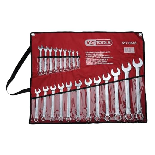 KS Tools 517.0043 CLASSIC Ringmaulschlüssel-Satz, abgewinkelt, 21-tlg. 6-32mm