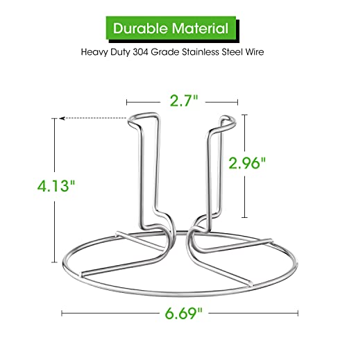 Mightify Beer Can Chicken Holder, Stainless Steel Beercan Chicken Roaster Rack, Vertical Chicken Roaster Stand, Barbecue Cooking Accessories For Grill Smoker And Oven, Dishwasher Safe, 2 Pack #TOP3