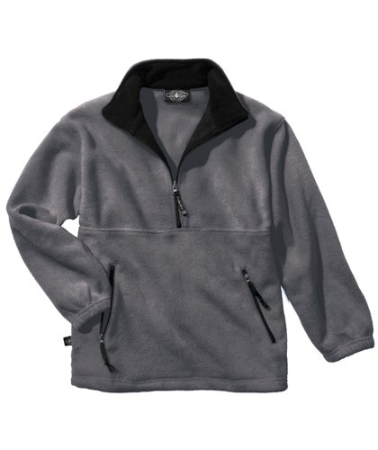 Charles River Apparel Adirondack Fleece Pullover - 9501 - Charcoal/Black - XL