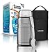 LACARI Thermos per cibo acciaio Inox argento | Bottiglia Thermos da 700ml acciaio Inox | Thermos alimenti caldi | Box pranzo e Muesli | Contenitore per alimenti senza BPA | Borsa e cucchiaio inclusi