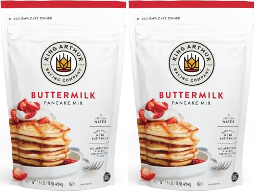 King Arthur Buttermilk Pancake Mix Just Add Water, Sourced Non-GMO,