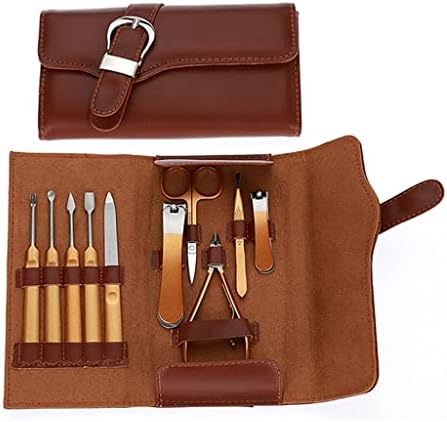 LYSLDH Manicure Set 10 in 1 Full Function Kit Professional Stainless Steel Pedicure Sets with Leather