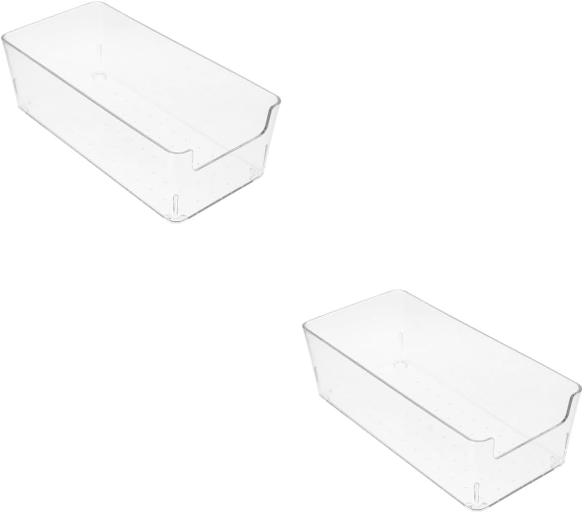 2pcs Desktop Memo Pad Dispenser Organizer Rack Transparent Note Holder for Office Home Multi-functional Memo Holder Smooth Edges Built Dispenser Cute Desk Accessory