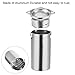 MECCANIXITY 9pin Ceramic Vacuum Tube Socket Valve 53mm Aluminum Shield for 12AX7 12AU7 ECC83 ECC82 Tube, Silver Tone Pack of 2