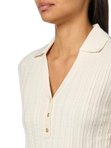 Image of Nautica Women's V-Neck Cable Polo Long Sleeve