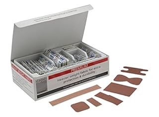 Sterostrip Steroplast Premium Elastic Fabric Plasters in 7 sizes - Pack of 100 Assorted