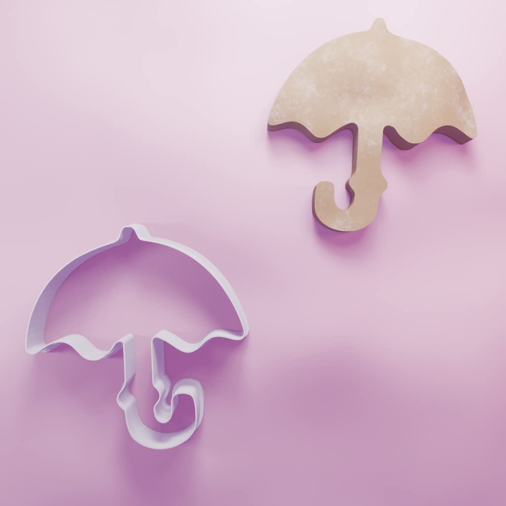 Umbrella Cookie Cutter - 3 Sizes, White, 10cm - Image 4
