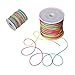 Produktbild Wohlstand 100m Elastische Schnur,Beading Cord1mm,Perlenschnur Regenbogen Farbe Faden,Mehrfarbig Regenbogen Farbe Faden Schnur für für DIY Halskette Armband Handwerk