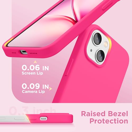 Image of GolbinBox Magnetic for iPhone 15 Case, Silicone Cover, Hot Pink