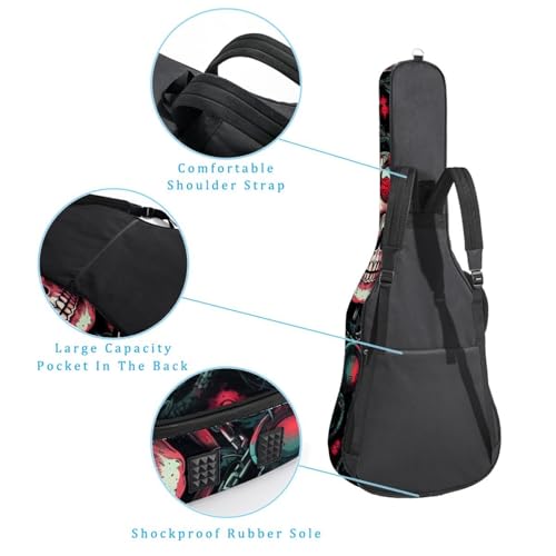 Sac pour guitare multicolore grand étui de transport imperméable - 3