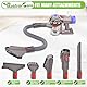 Rebirthcare Staubsauger Zubehör für Dyson V12 V15 V11 V12 V10 V8 V7 G5 SV10 SV11 SV12 SV14 Staubsauger Ersatzzubehör Stretchverlängerung Flexibler schlauch 172cm