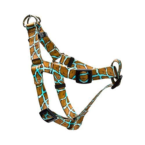 Image of Yellow Dog Design Step-In Harness, Small, Giraffe Teal