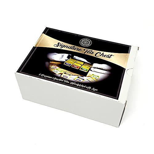 Pride Of India - Organic Herbal Tea Chest - 72 Tea Bags Assorted - Hand Packed, Best For Gifting, Holidays, Tea Parties, Corporate/Restaurant Use - Healthy Supplemental Teas, Beautiful Box & Clear Lid #TOP4