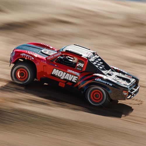 Image of ARRMA Mojave GROM 4x4 SMART RC Desert Truck, RTR, Red /Black | Small Scale, Battery and Charger Included, ARA2104T1