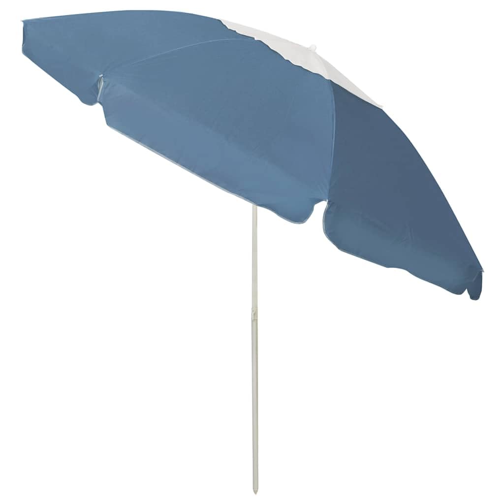 Ombrellone da spiaggia giallo sabbia, 240 cm, pieghevole, per spiaggia, giardino e balcone, grande ombrellone da giardino con inclinazione e apertura antivento, stabile ed elegante