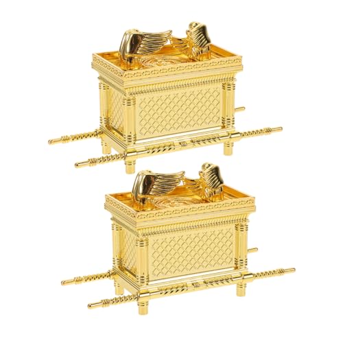 Healifty 2 Piezas Estatua de Alianza Aleación de Zinc Adorno Religioso para Iglesia y Hogar Decoración de Fe para Mesa de Santuario Figura Simbólica para Eventos Religiosos