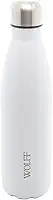 WOLFF - Garrafa Térmica de Aço Inox Branca com Parede Dupla - 500ml - Linha Ice