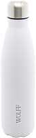 WOLFF - Garrafa Térmica de Aço Inox Branca com Parede Dupla - 500ml - Linha Ice