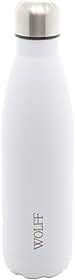 WOLFF - Garrafa Térmica de Aço Inox Branca com Parede Dupla - 500ml - Linha Ice