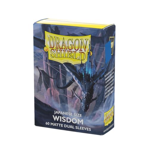 Dragon Shield - Matte Dual - Japanese Size Card Sleeves | 60 CT - Smooth & Tough Premium TCG Sleeves - Compatible with Yu-Gi-Oh Naruto Cardfight & Vanguard | Wisdom