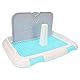 Hundetoilette, Indoor-Hundetöpfchen-Tablett für Hunde, Indoor-Welpentraining, Toilette, Pee-Pads, Indoor-Hundetöpfchen für Wohnung und Terrassentraining(Blau)