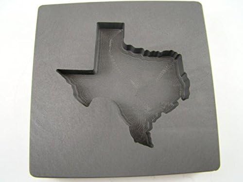Custom Texas 5 oz + Gold Bar High Density Graphite Mold - Copper & Silver 3 oz +