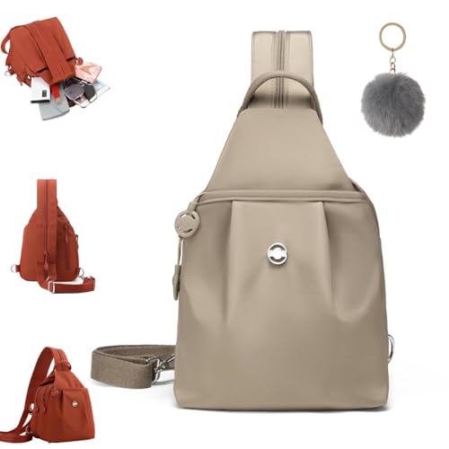 Waterproof 2-Way Commuter Bag, Large Capacity Oxford Convertible Shoulder/Crossbody Bag, Anti-Theft Travel Tote