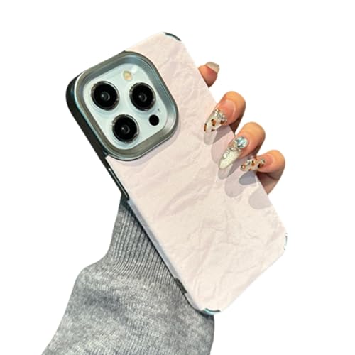 Cadre de Luxe iPhone 13 Pro Max anti-traces placage mat Cortex Snow Mountain Rose Clair