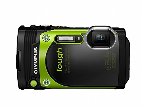 Olympus TG-870 Tough Waterproof Digital Camera (Green) (Renewed)
