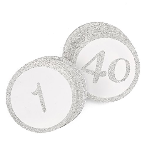 Hortense B. Hewitt Table Cards, Silver Glitter