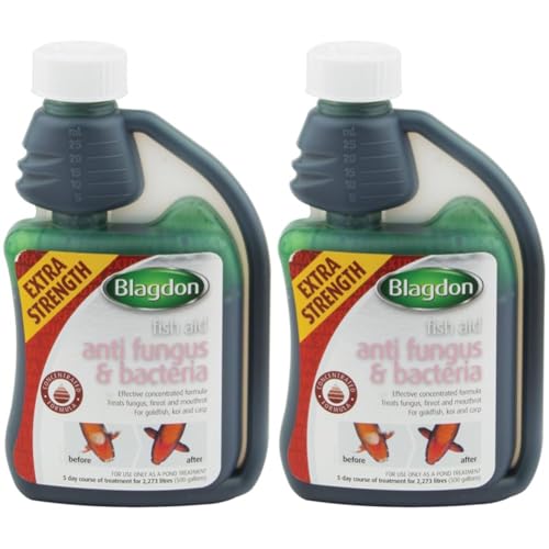 Blagdon Extra Strength Concentrated Formula Anti Fungus & Bacteria Water Treatment for Pond Fish, Finrot, Mouthrot, Goldfish, Koi, Carp, 250 ml (Pack of 2)