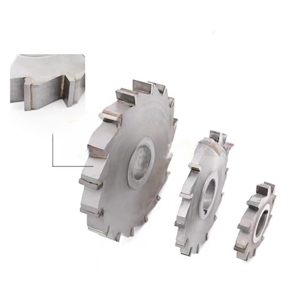 Dreischneidiger Fräser aus Wolframstahllegierung, 4 mm - 20 mm Dicke, hochpräziser Fräser aus Legierung, 1 Stück(125MM*16MM)