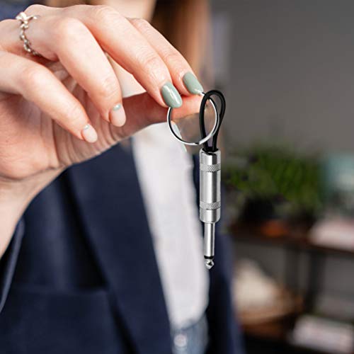 VILLCASE 2Pcs Chaveiro de Plugue de Guitarra Chaveiro de Amplificador de Guitarra Chaveiro 6. 35Mm C