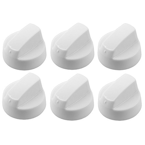 Spares2go Bouton de commande Universel Blanc Pour toutes les marques et modèles de cuisinière et...
