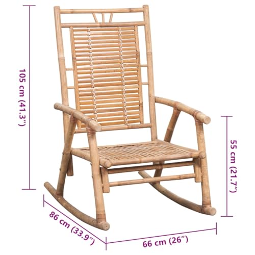 Fauteuil de relaxation ergonomique en bambou avec coussin - 3