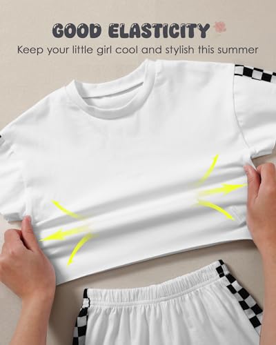 Image of SANMIO Toddler Girl Clothes Summer 3 Piece Outfits Cute