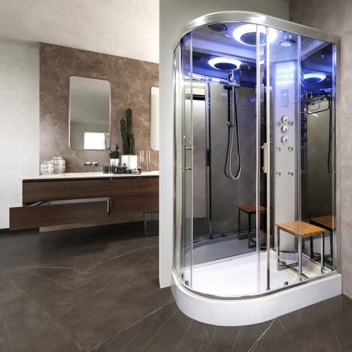 Vidalux SS1200 Right Hydro Shower Cabin Enclosure 1200 x 800 - Mirror